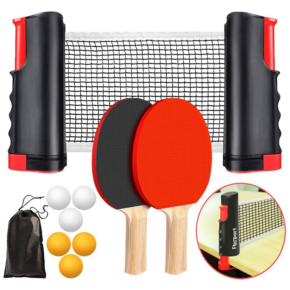 Table Tennis Drawing - Ensemble de filet de ping-pong rétractable