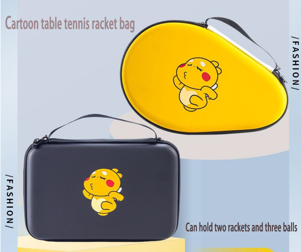Table Tennis Cartoon - Sac à pagaie de tennis de