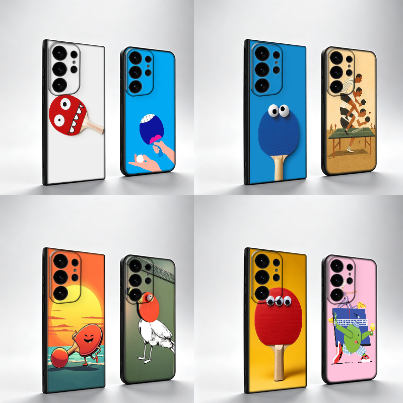 Table Tennis Cartoon - Nouvelle coque de téléphone à motif