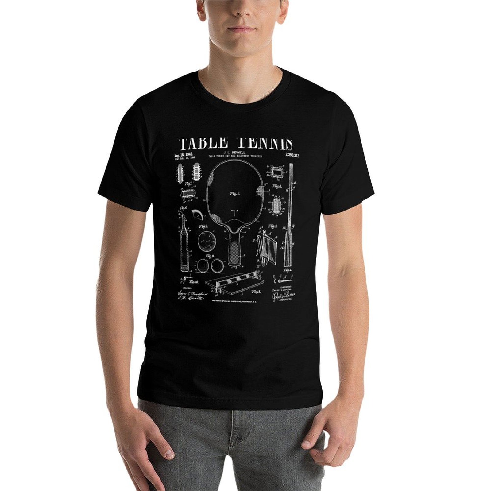 T-shirt de tennis de table/pin - Table Tennis Drawing avis et prix